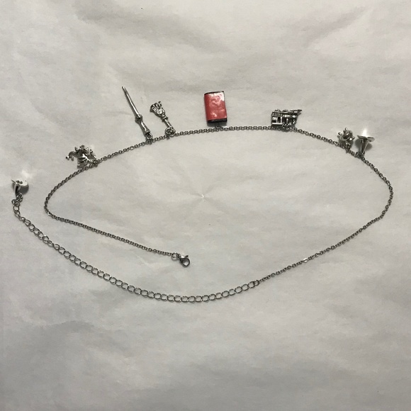 Harry Potter Series J. K. Rowling Handmade Literature Necklace, Book Cover, Wand - Picture 13 of 16